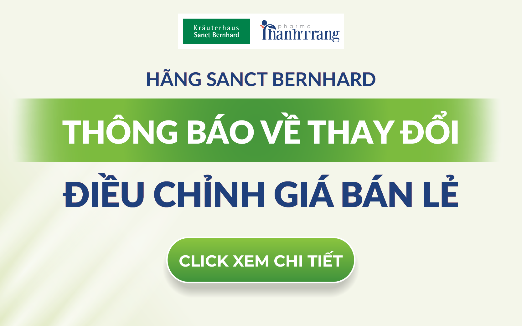 Thanh Trang Pharma thông báo điều chỉnh giá bán lẻ